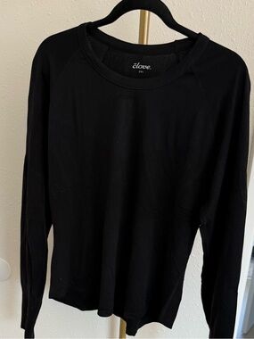 Clove Black Long Sleeve Crewneck Tee